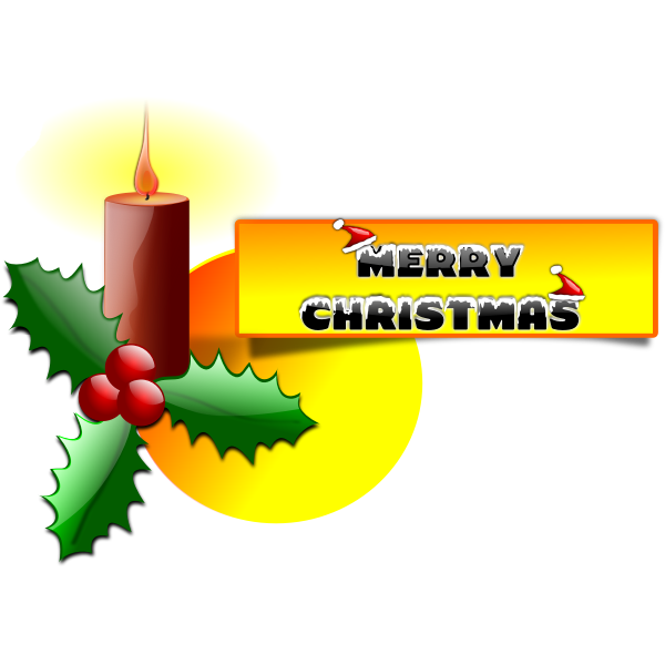 SVG Merry Christmas vector message