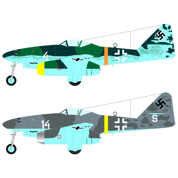 SVG Messerschmitt 262 aircraft