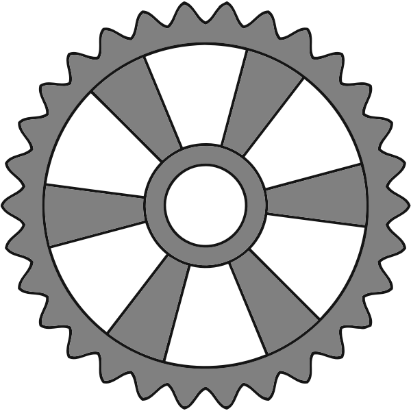 SVG Metal cogwheel