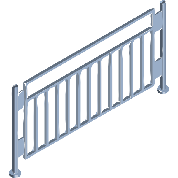 SVG Metal fence