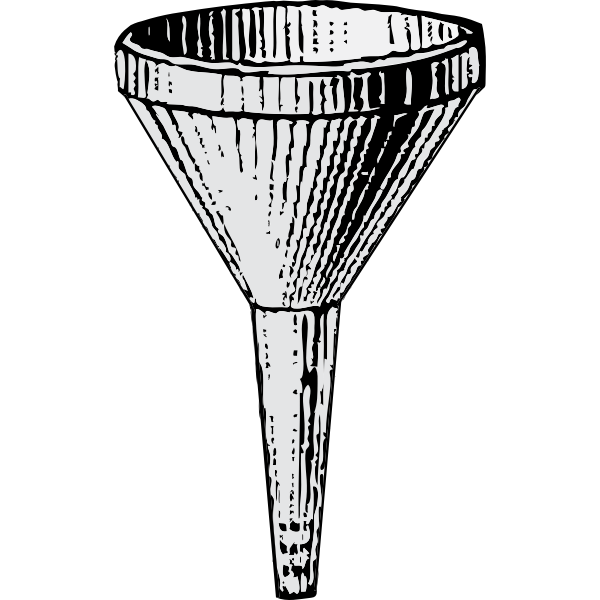 SVG Metal funnel vector image
