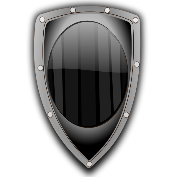 SVG Metal shield vector illustration