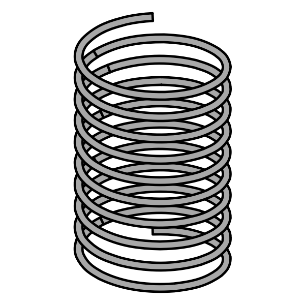 SVG Metal spring vector drawing