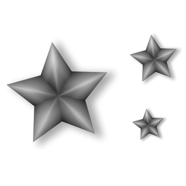 SVG Metal Stars Vector Art