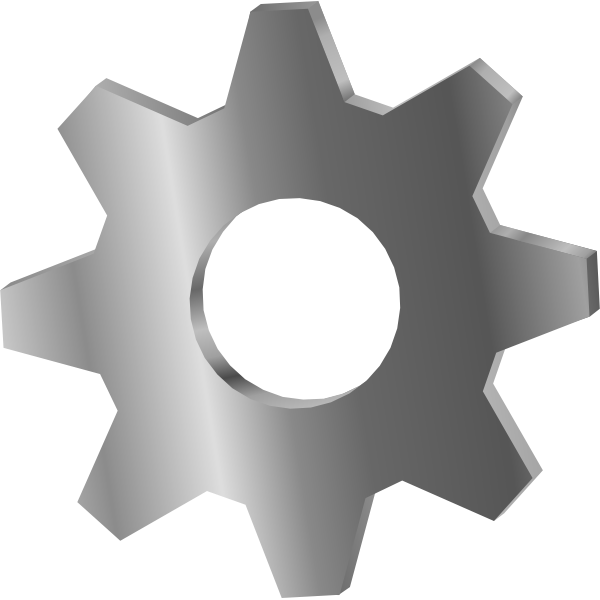 SVG Metallic cog