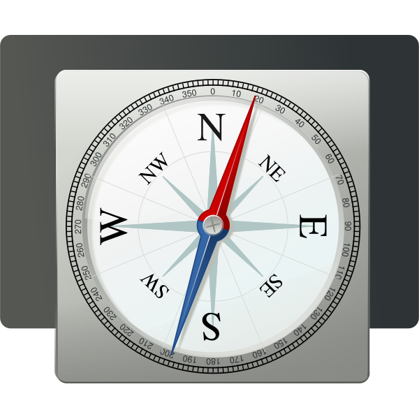 SVG Metallic compass