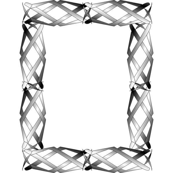 SVG Metallic frame
