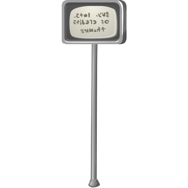 SVG Metallic sign