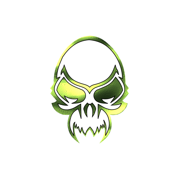 SVG Metallic skull vector clip art