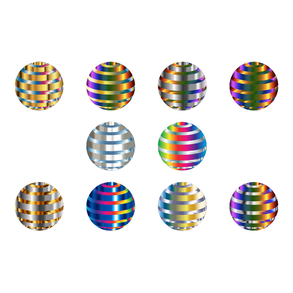 SVG Metallic spheres