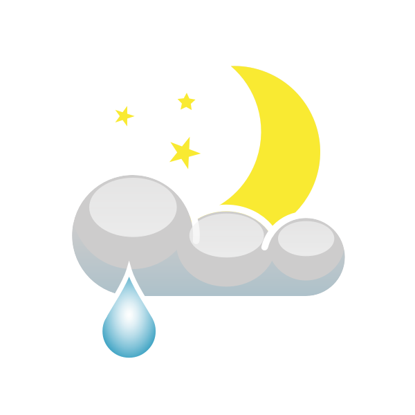 SVG Meteo notte piovosa