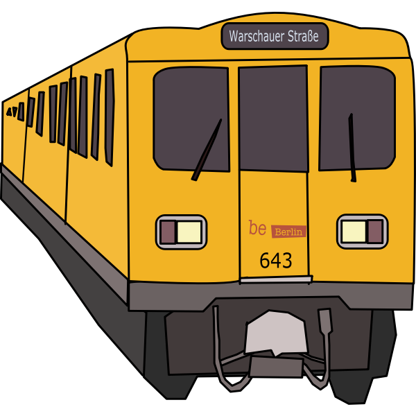 SVG Metro train Berlin
