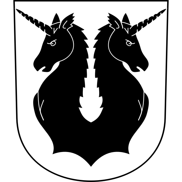 SVG Mettmenstetten coat of arms with frame vector image