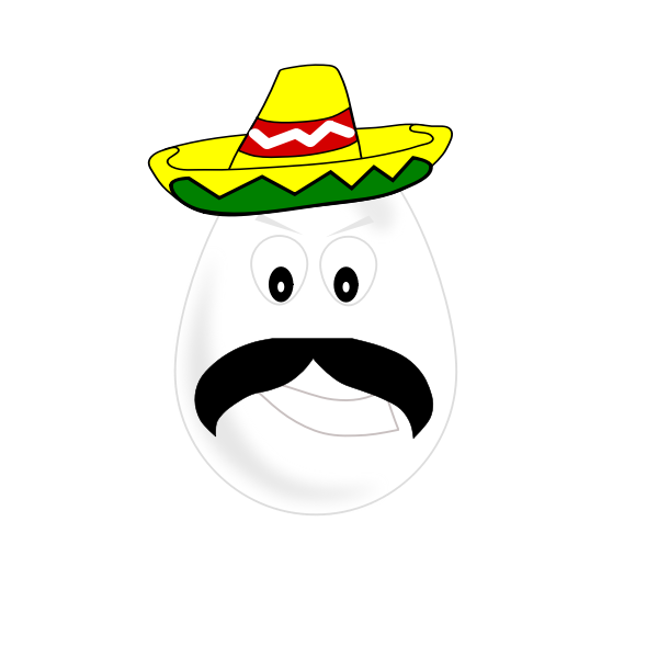 SVG Mexican egg vector illustration
