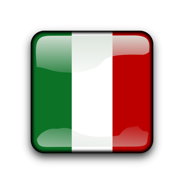 SVG Mexican flag button vector