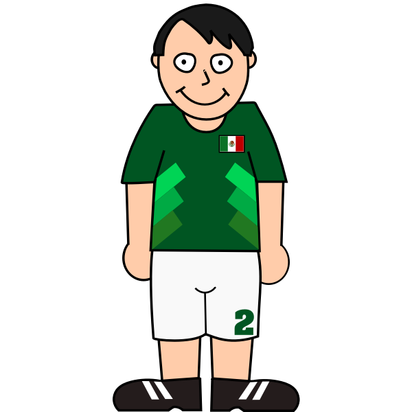 SVG Mexican footballer