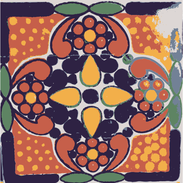 SVG Mexican Tile 04