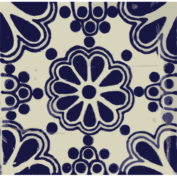 SVG Mexican tile pattern vector image