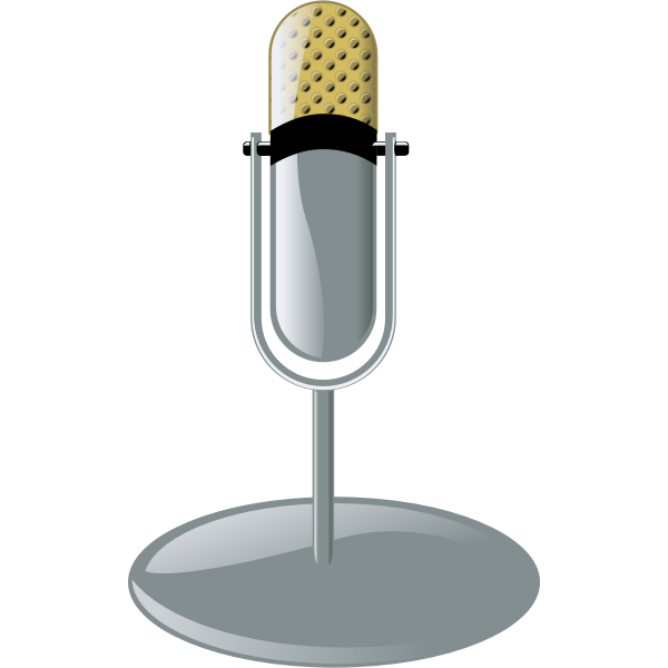 SVG Microphone vector illustration