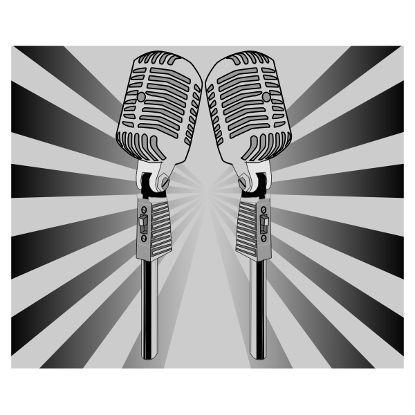 SVG Microphone vector image