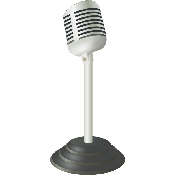 SVG Microphone vector image