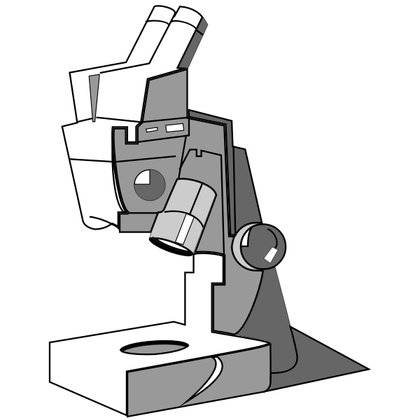 SVG Microscope gray icon