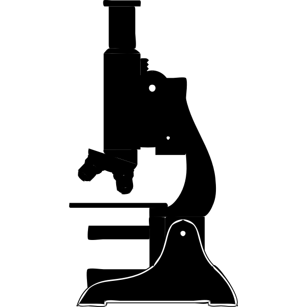 SVG Microscope silhouette image
