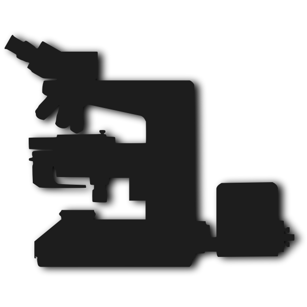 SVG Microscope silhouette vector drawing