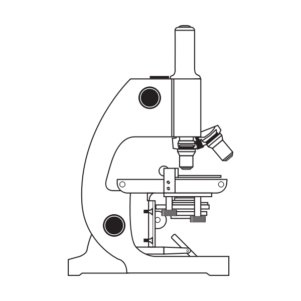SVG Microscope vector drawing