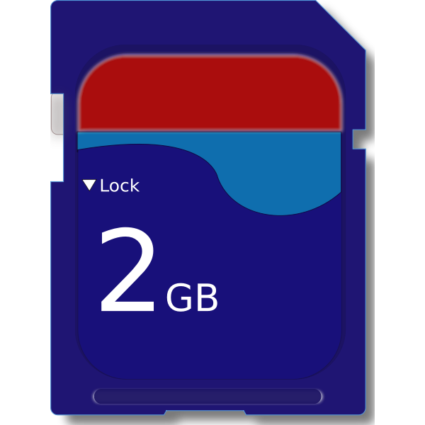 SVG MicroSD card vector illustration