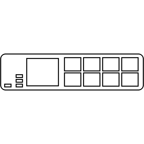 SVG MIDI pad controller vector drawing