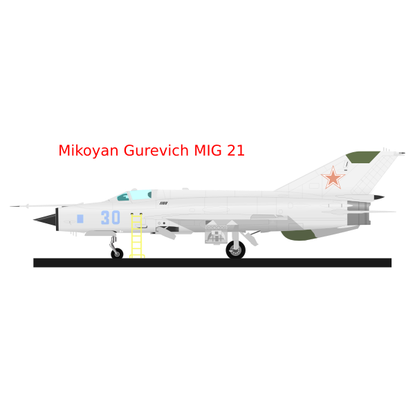 SVG MIG 21 vector