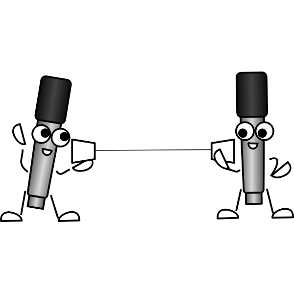SVG Mike string telephone