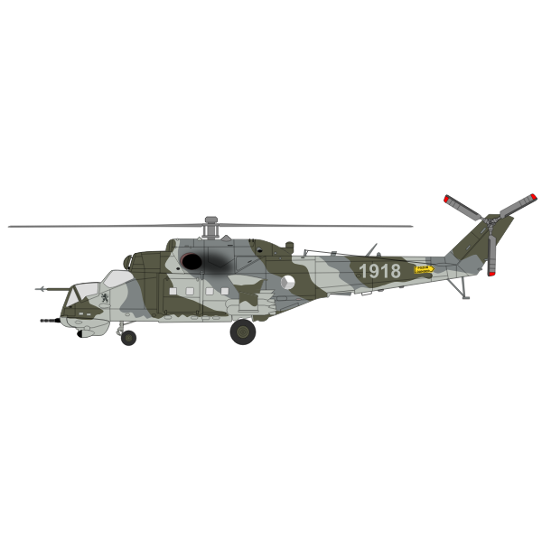 SVG Mil Mi-24 - Hind in Czech Air Force camouflage