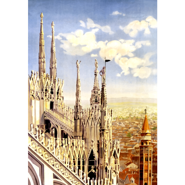SVG Milan039s cathedral