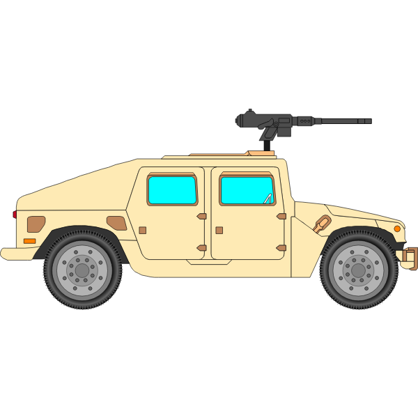 SVG Military Car