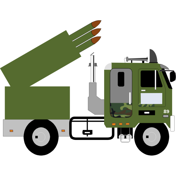 SVG Military missile carrier