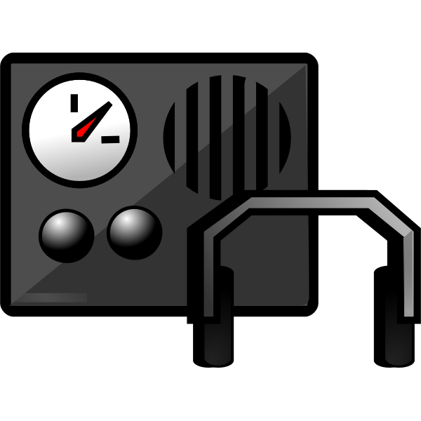 SVG Military radio vector illustration