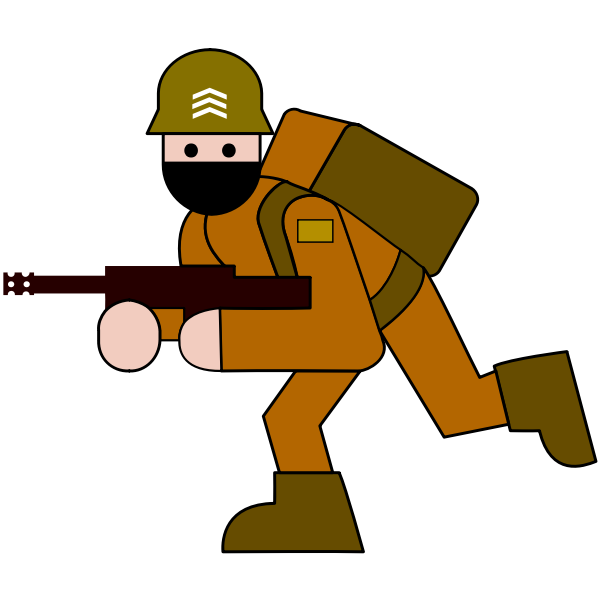SVG Military soldier