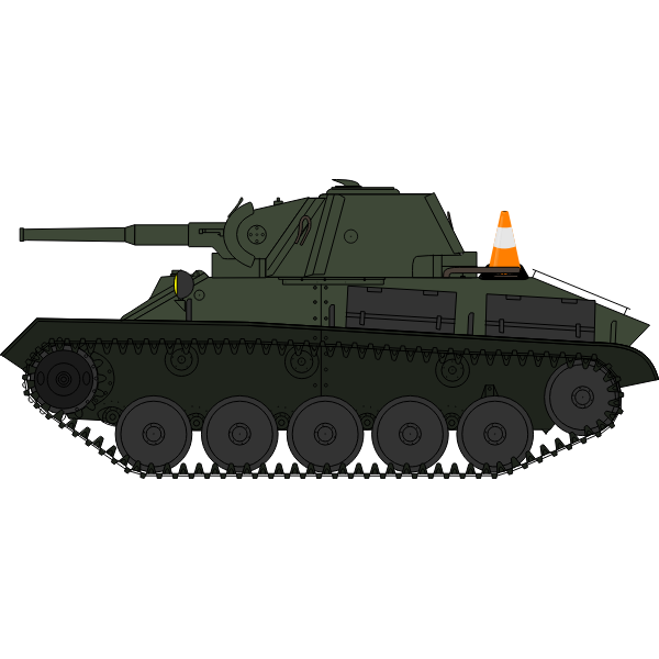SVG Military vehicle T-70