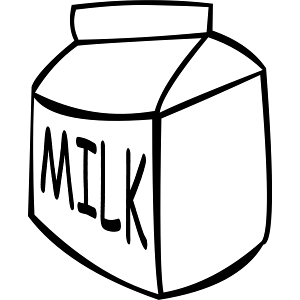 SVG Milk carton vector