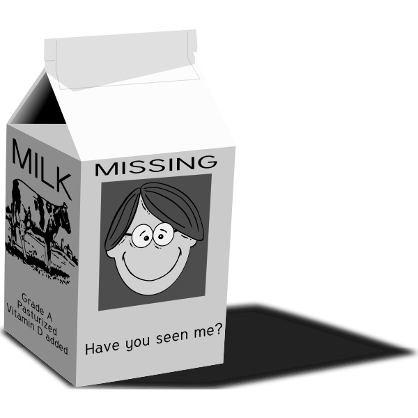 SVG Milk carton vector image