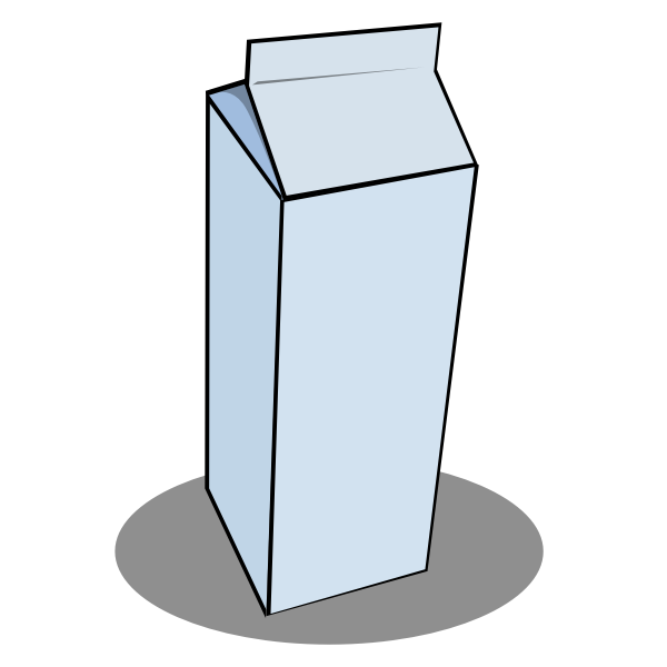 SVG Milk carton vector image