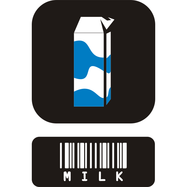 SVG Milk icon vector image