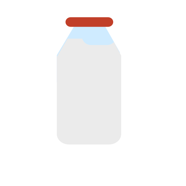 SVG milk in a bottle