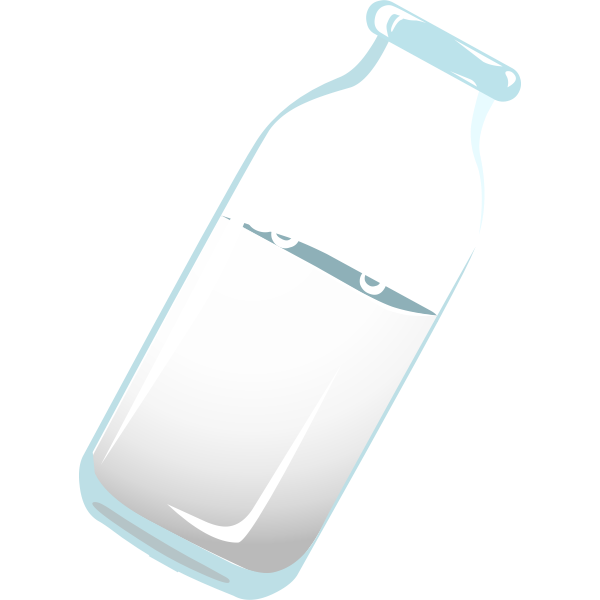 SVG Milk in bottle vector image