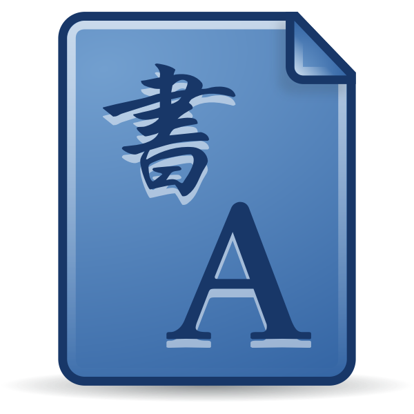 SVG Mime type font