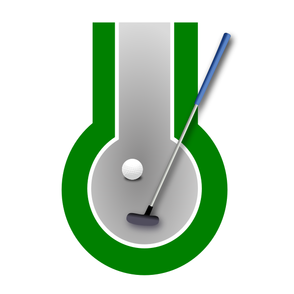 SVG Mini-golf sign vector image