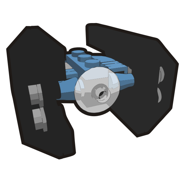 SVG mini tie fighter