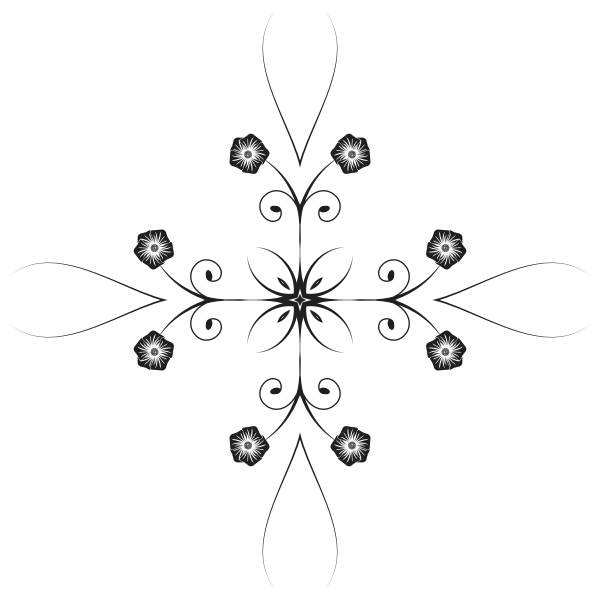 SVG Minimalist flower design